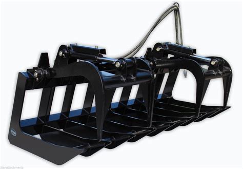 root rake for skid steer for sale|72 inch root grapple.